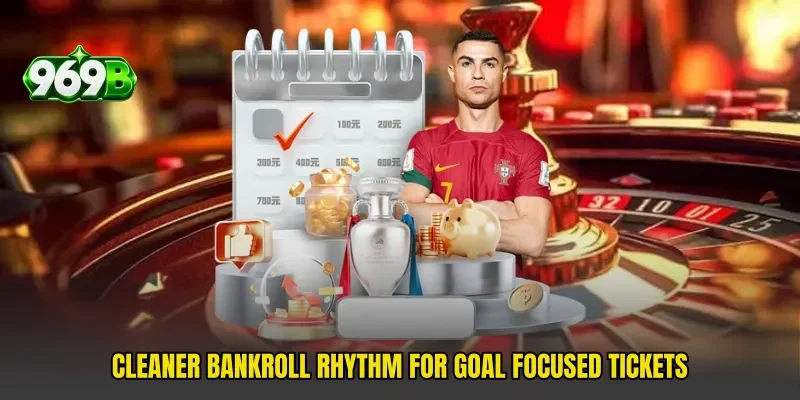 Cleaner bankroll rhythm for goal focused tickets